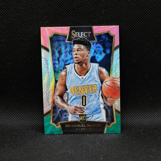 2015-16 Panini Select Emmanuel Mudiay #63 Tri Colour Prizm Rookie Card