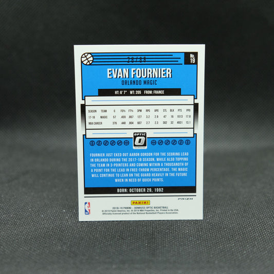2018-19 Donruss Optic Evan Fournier Choice Red Prizm /88