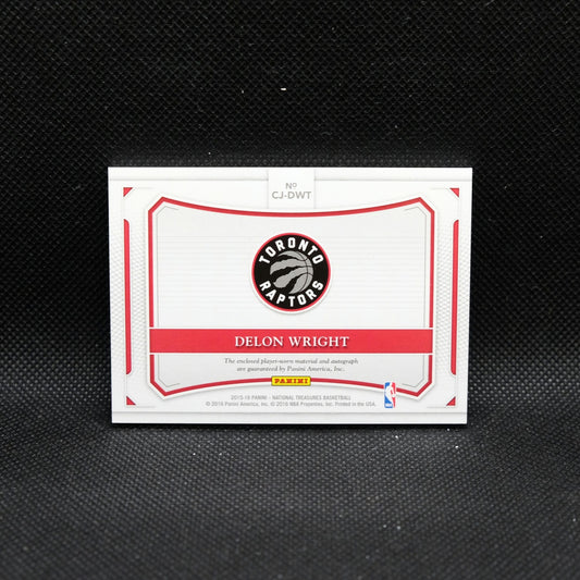 2015-16 Panini National Treasures Delon Wright Rookie Colossal Rookie Jersey ...