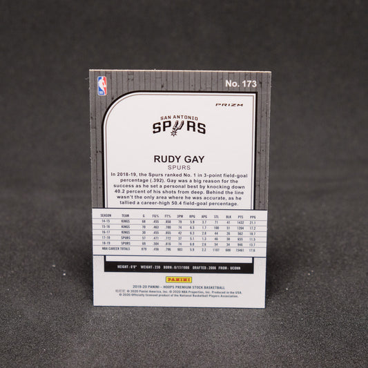 Rudy Gay 2019-20 NBA Hoops Premium Stock Silver Prizm