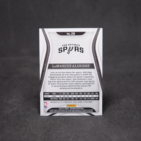 2020-21 LaMarcus Aldridge Certified #28 Gold
