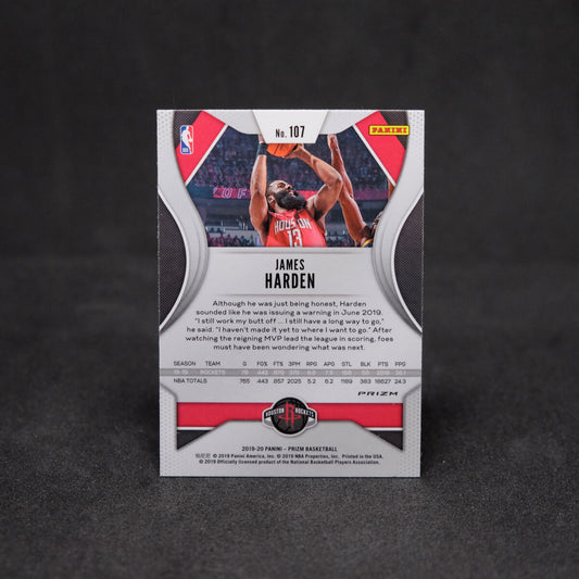 2019-20 James Harden Panini Prizm - #107 Silver Prizm