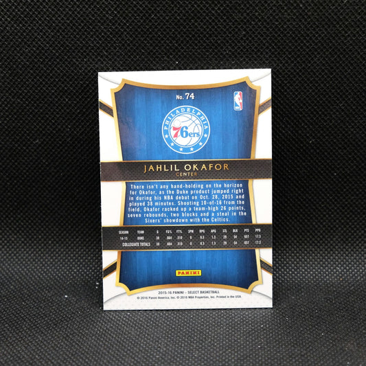 2015-16 Select Jahlil Okafor #74 Rookie Card
