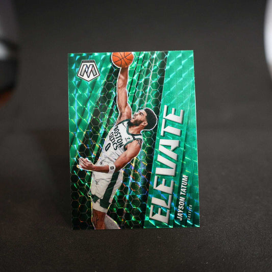 2020-21 Jayson Tatum Mosaic Elevate Green Prizm