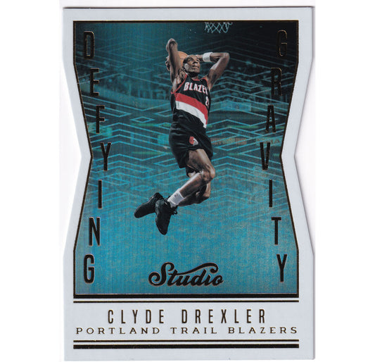 2016-17 Panini Studio Defying Gravity #DG-CD Clyde Drexler
