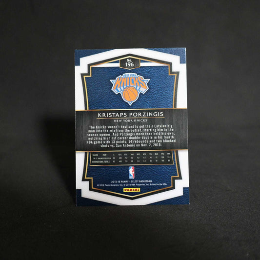 2015-16 Kristaps Porzingis Select #196 Rookie Card