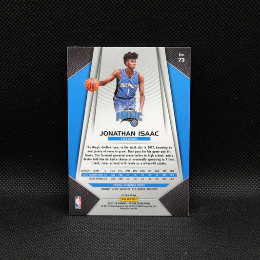 2017-18 Jonathan Isaac Prizm #73 Red Wave Prizm Rookie Card
