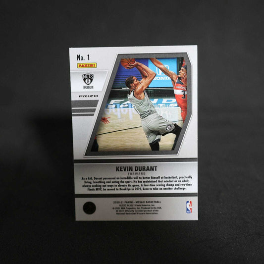 2020-21 Kevin Durant Mosaic Will To Win Silver Mosaic Prizm