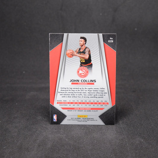 2017-18 Panini Prizm John Collins #109 Rookie