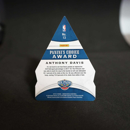 2018-19 Anthony Davis Panini Crown Royale Panini's Choice Award Red /75