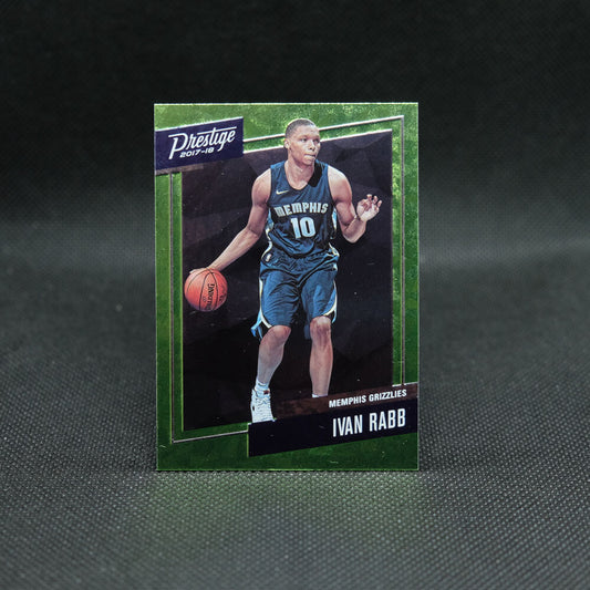 2017-18 Ivan Rabb Prestige Green Micro Etch Rookie Card
