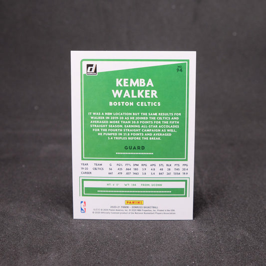 Kemba Walker 2020-21 Donruss - Green Laser