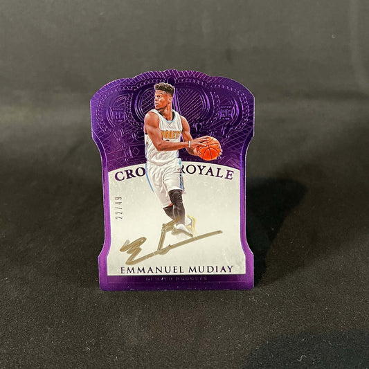 2015-16 Emmanuel Mudiay Panini Preferred Crown Royale Rookie Auto /49