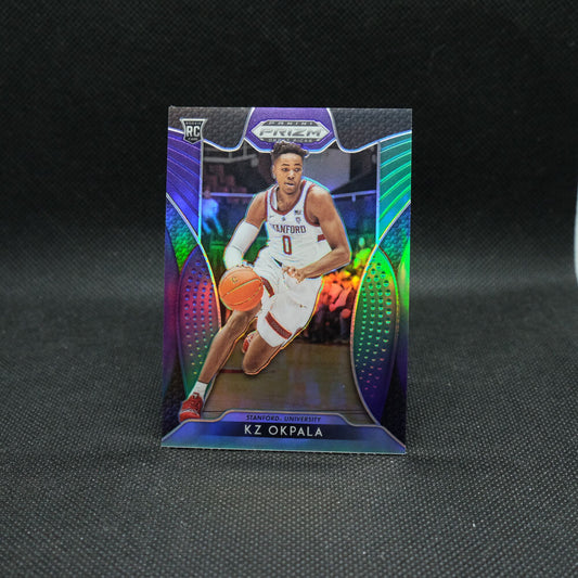 2019-20 KZ Okpala Prizm Draft Purple Green Prizm Rookie Card /199
