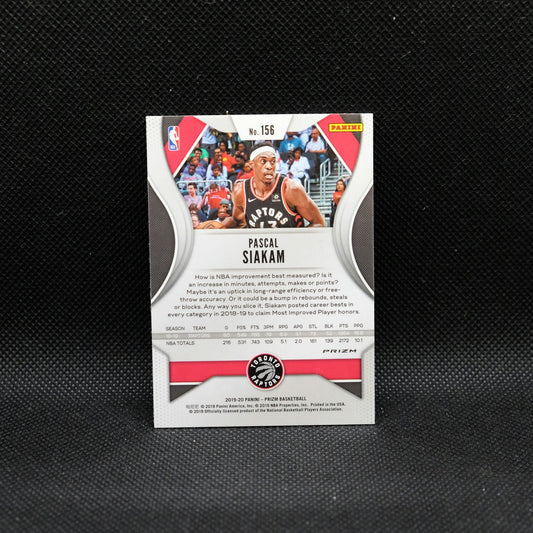 2019-20 Panini Prizm Pascal Siakam #156 Green Blue Yellow Choice Prizm