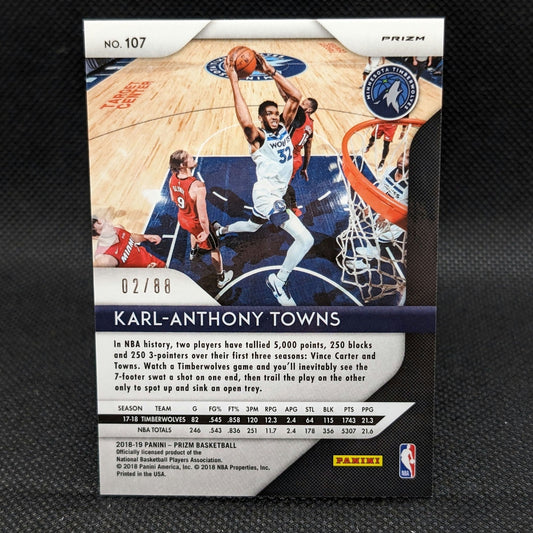 2018-19 Karl-Anthony Towns Prizm Choice Red Prizm /88