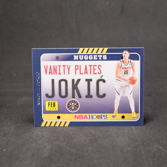 2020-21 Panini NBA Hoops Nikola Jokic Vanity Plates