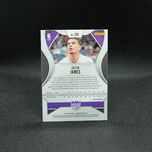 2019-20 Justin James Prizm NBA #295 Red White Blue Prizm Rookie Card
