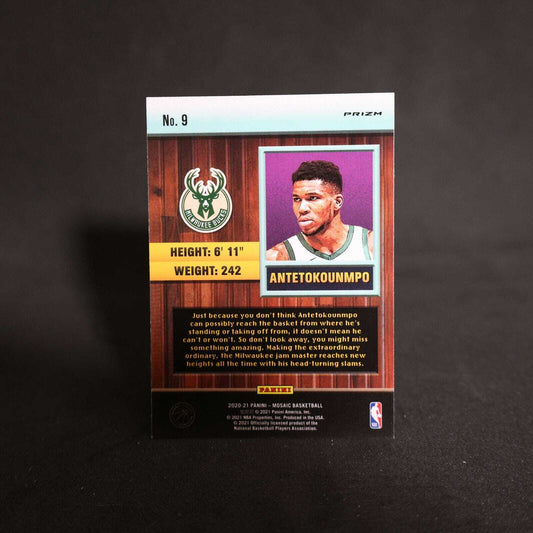 2020-21 Giannis Antetokounmpo Mosaic Jam Masters Green Mosaic Prizm