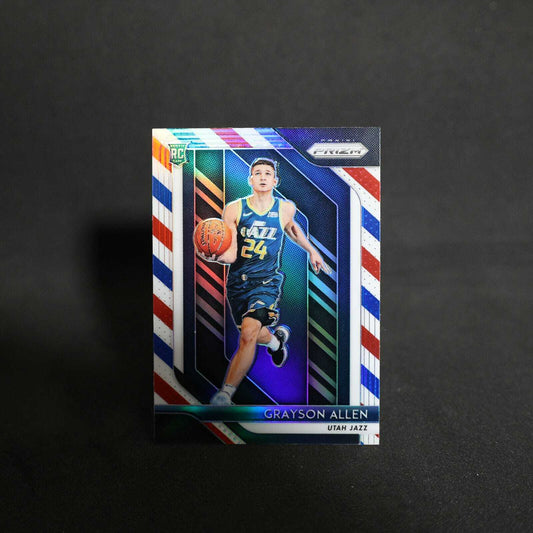 2018-19 Panini Prizm Grayson Allen #123 Red White Blue Prizm Rookie Card /125