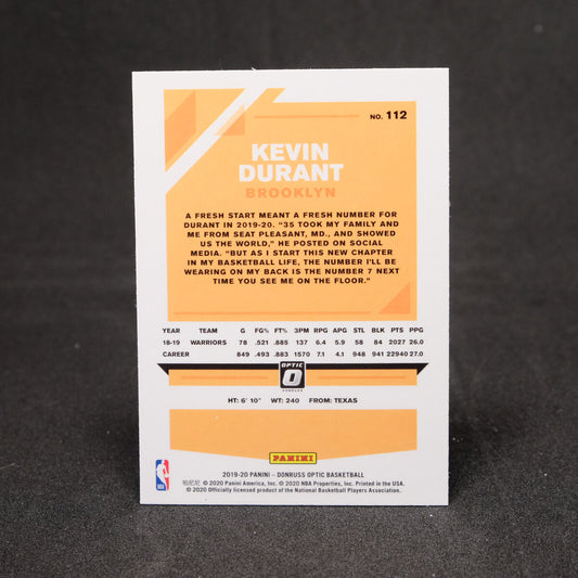 Kevin Durant 2019-20 Donruss Optic #112