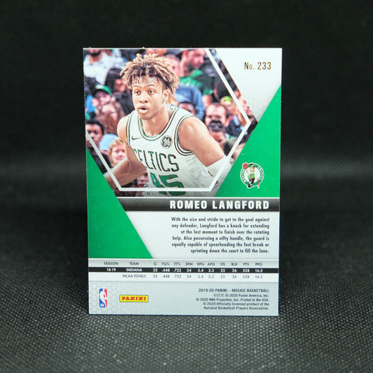 2019-20 Mosaic Romeo Langford Jr Rookie Card