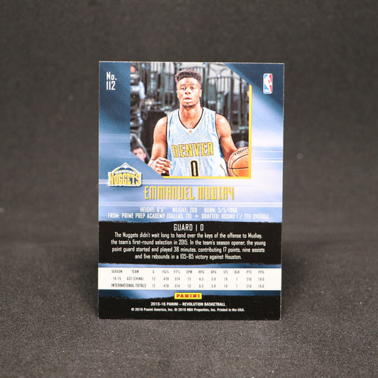 2015-16 Emmanuel Mudiay - Revolution Nova Rookie Card