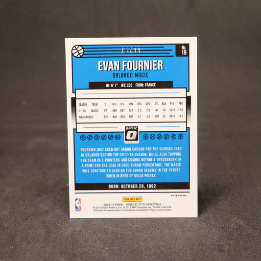 2018-19 Panini Donruss Optic Red Prizm Evan Fournier /99