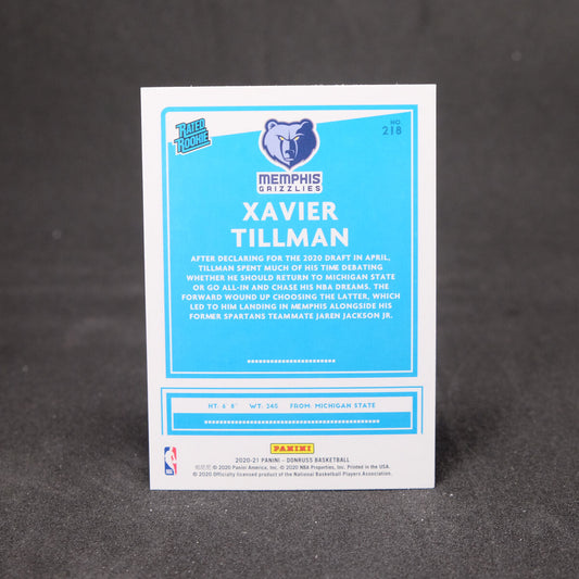 Xavier Tillman 2020-21 Donruss Rated Rookie #218