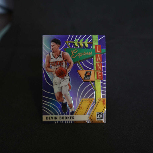 2019-20 Devin Booker Donruss Optic Express Lane Purple Prizm