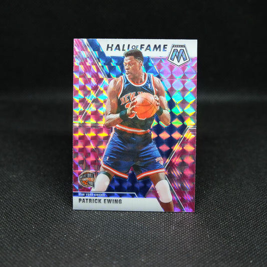 2019-20 Mosaic Patrick Ewing Hall of Fame Pink Camo Prizm