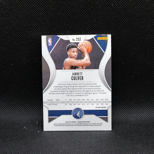 2019-20 Prizm Jarrett Culver #252 Orange Ice Prizm Rookie Card