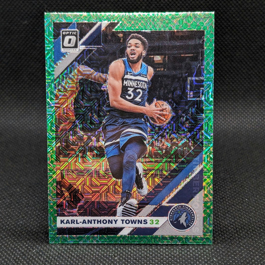 2019-20 Karl-Anthony Towns Donruss Optic Green Dragon Prizm (#2)