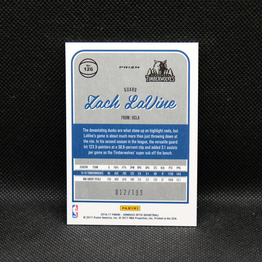 2016-17 Panini Donruss Optic Zach Lavine /199 #126