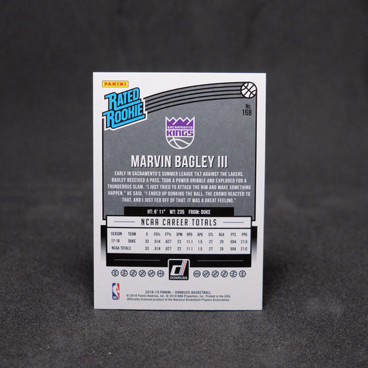 2018-19 Marvin Bagley III Donruss Rated Rookie