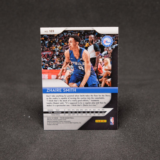 Zhaire Smith 2018-19 Prizm #189 Rookie Card