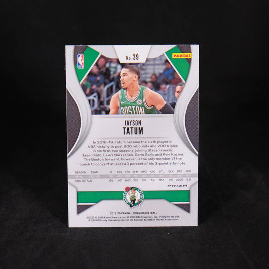 2019-20 Panini Prizm Jayson Tatum #39 Hyper Prizm