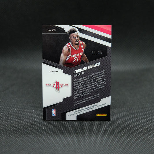 2016-17 Chinanu Onuaku Prizm Rookie Jerseys Orange Wave /25