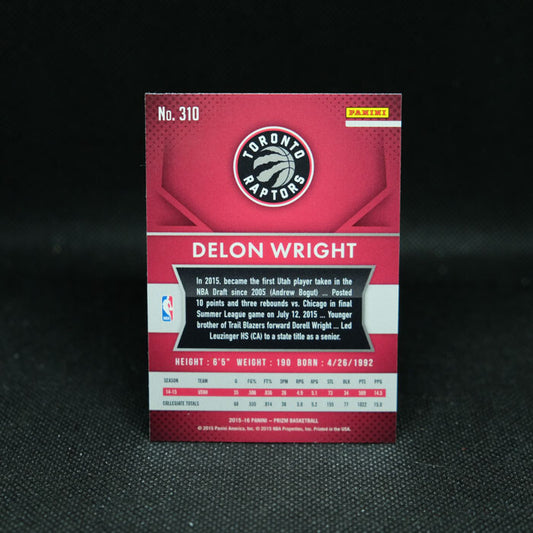 2015-16 Delon Wright Prizm Rookie Card