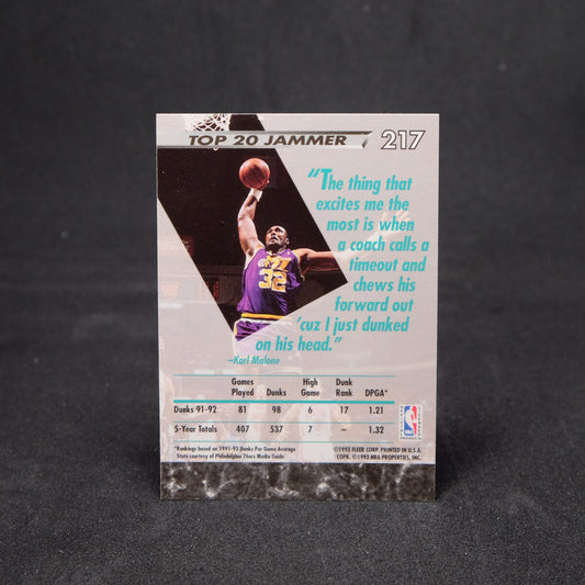 Karl Malone 1992-93 Fleer Ultra Dunk Rank 17 NBA Jam Session