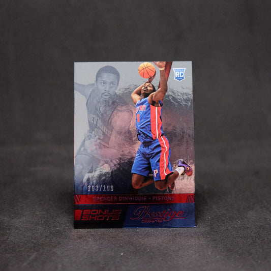 2014-15 Spencer Dinwiddie Prestige Bonus Shots Red Rookie Card /199