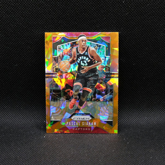 2019-20 Panini Prizm Pascal Siakam #156 Orange Cracked Ice Prizm