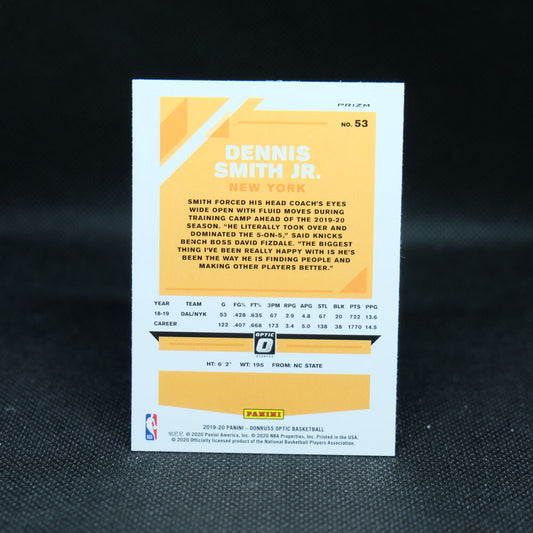 2019-20 Dennis Smith Jr Donruss Optic Purple Prizm