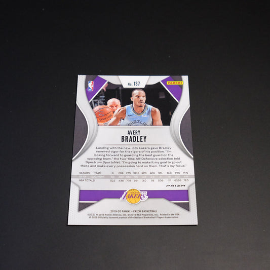 2019-20 Avery Bradley Prizm NBA #137 Red Prizm /299