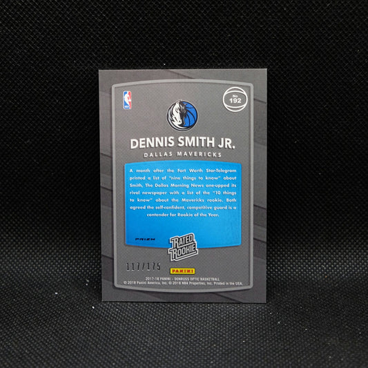 2017-18 Donruss Optic Dennis Smith Jr. Rated Rookie Lime Green Prizm /175