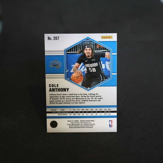 2020-21 Cole Anthony Panini Mosaic Rookie Card #207