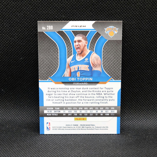 2020-21 Obi Toppin Prizm #280 Green Prizm Rookie Card
