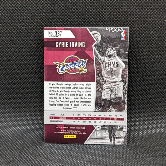 2015-16 Kyrie Irving Prizm All NBA Orange Wave Prizm