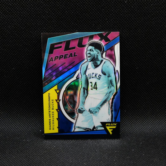 2020-21 Flux Giannis Antetokounmpo Flux Appeal Blue Prizm /99