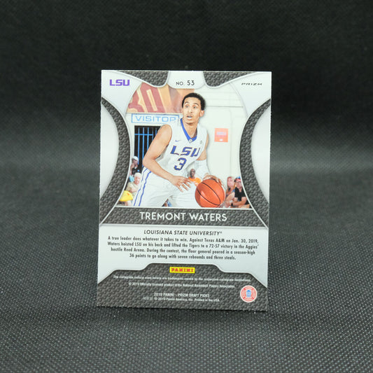 2019-20 Tremont Waters Prizm Draft #53 Red Prizm Rookie Card
